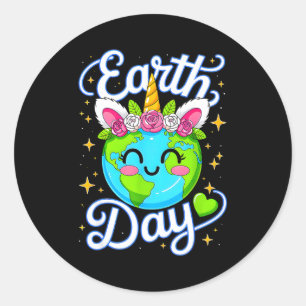 Tag der Erde Planet Erde retten Tag der Erde wiede Runder Aufkleber
