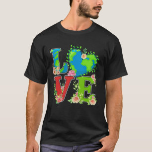 Tag der Erde Planet Vegan Tiere Umwelt Allgemein T-Shirt
