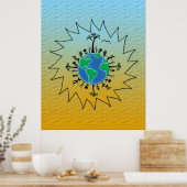 Tag der Erde Poster (Küche)