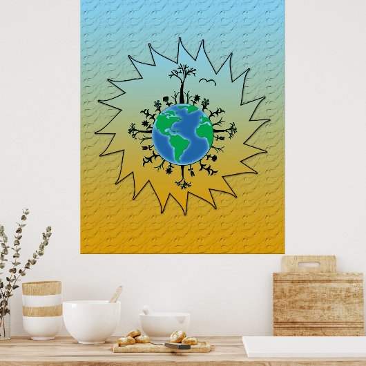 Tag der Erde Poster (Küche)