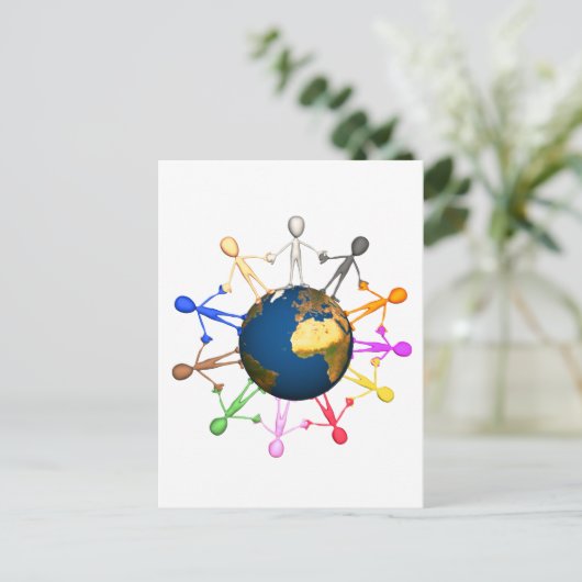 Tag der Erde Postkarte (Stehend Vorderseite)