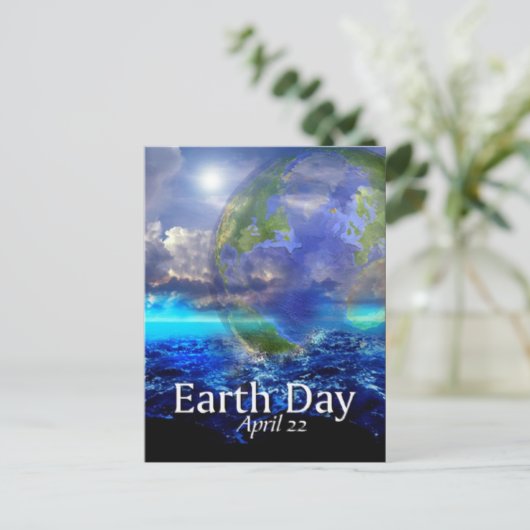 Tag der Erde Postkarte (Stehend Vorderseite)