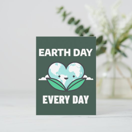 Tag der Erde Postkarte (Stehend Vorderseite)