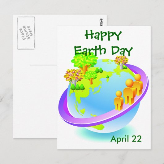 Tag der Erde Postkarte (Vorne/Hinten)