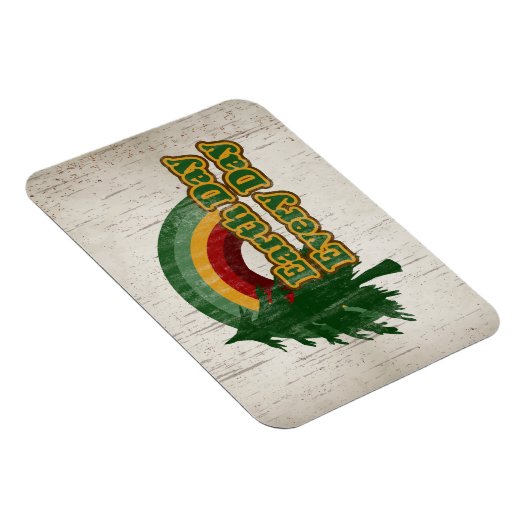 Tag der Erde, Retro-Regenbogen Magnet (Rechte Seite)