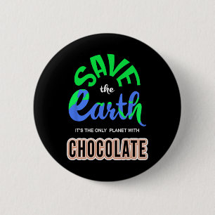 Tag der Erde - Rett der Erde den einzigen Planeten Button