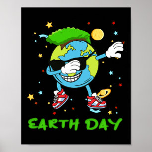 Tag der Erde Rette jeden Tag unser Planet Erde tro Poster