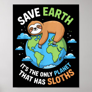 Tag der Erde rettet die Erde den einzigen Planeten Poster