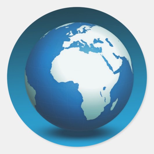 Tag der Erde Runder Aufkleber (Vorderseite)