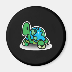 Tag der Erde Schildkröte Magnet