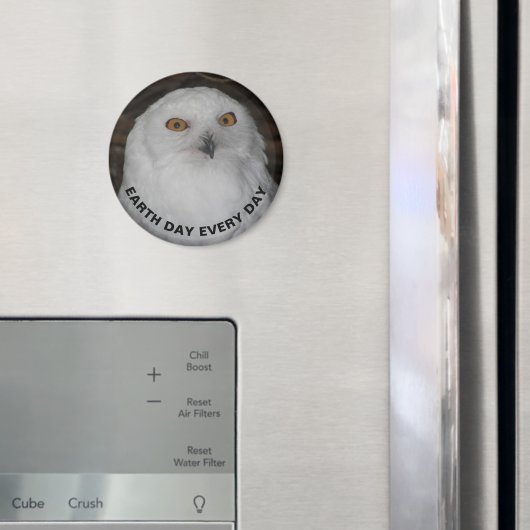 Tag der Erde Schneedecke Foto Magnet (In Situ (Kühlschrank))