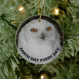 Tag der Erde Schneekugel Keramik Ornament