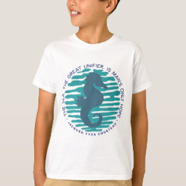 Tag der Erde, Seepferd und Wellen, Bereinigen Sie  T-Shirt