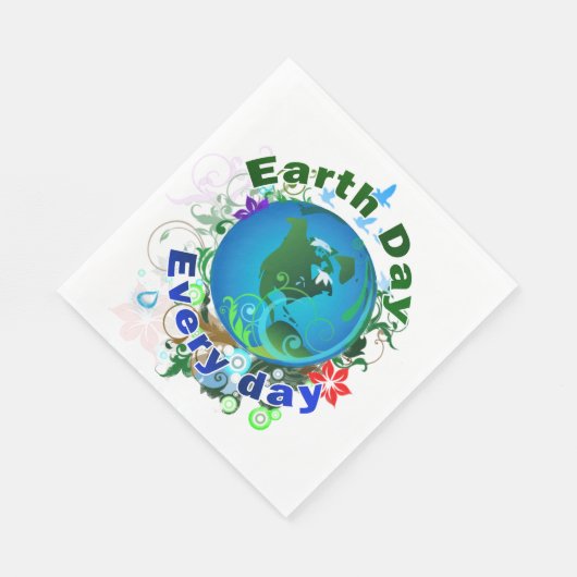 Tag der Erde Serviette (Ecke)