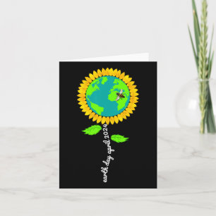 Tag der Erde Sonnenblumen Wiederherstellung Gerett Karte