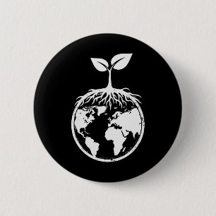 Tag der Erde Tag Pflanze mehr Bäume Rettete unsere Button