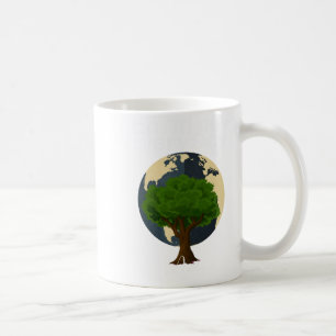 Tag der Erde Täglich Geh Grün Elegante Kunst Wisse Kaffeetasse
