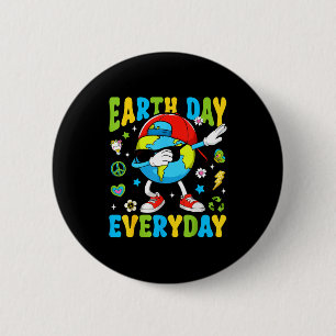 Tag der Erde Täglich Lustiger Dabbing Planet Klein Button