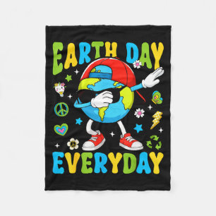 Tag der Erde Täglich Lustiger Dabbing Planet Klein Fleecedecke