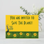 Tag der Erde-Tänzer Einladung (Stehend Vorderseite)