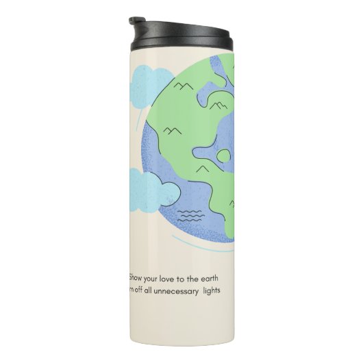 Tag der Erde Thermosbecher (Nach rechts gedreht)