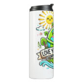 Tag der Erde Thermosbecher (Nach links gedreht)