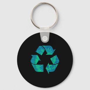 Tag der Erde Tie Dye Recycling-Symbol Recycling Ti Schlüsselanhänger