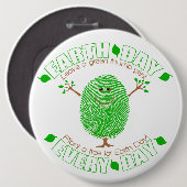 Tag der Erde umweltsmäßig Button (Vorne & Hinten)