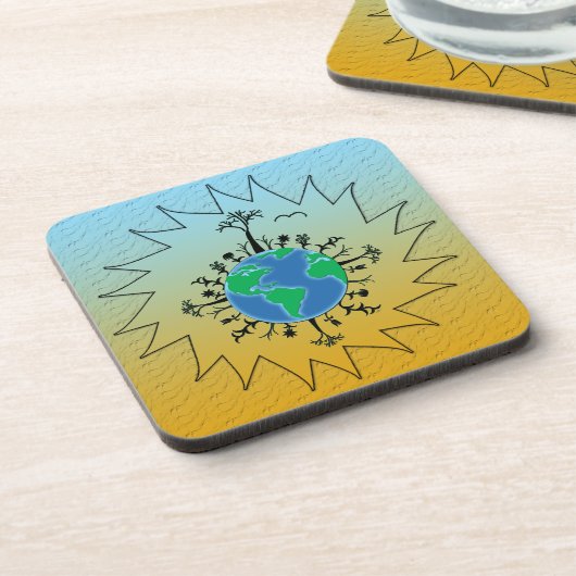 Tag der Erde Untersetzer (Linke Seite)
