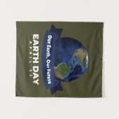 Tag der Erde Wandteppich (Vorderseite (Horizontal))