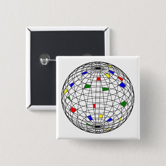 Tag der Erde, Wireframe Button (Vorne & Hinten)