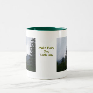 Tag der Erde Zweifarbige Tasse