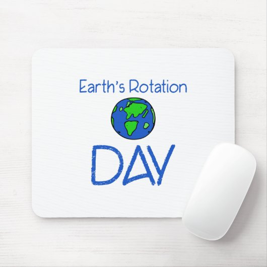 Tag der Erdrotation Mousepad (Mit Mouse)
