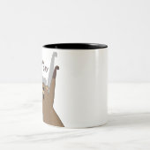 Tag der Erdung Zweifarbige Tasse (Mittel)