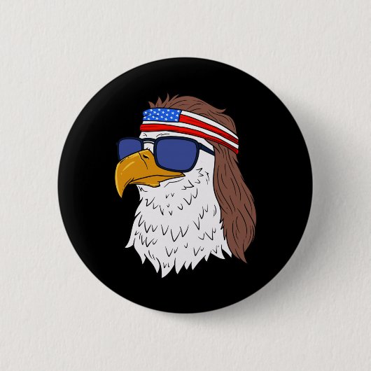 Tag der Erinnerung für Männer4. Juli Patriotischer Button (Vorderseite)