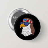 Tag der Erinnerung für Männer4. Juli Patriotischer Button (Vorne & Hinten)
