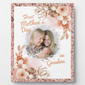 Tag der ersten Mutter als Großmutter-Foto Fotoplatte (Vorderseite)