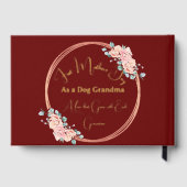 Tag der ersten Mütter Hund Großmutter | Benutzerde Gästebuch (Rückseite)