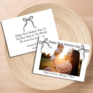 Tag der ersten Mütter, niedliches Foto Feiertagskarte