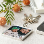 Tag der ersten Väter Baby & Vater Foto Schlüsselanhänger (Seite)