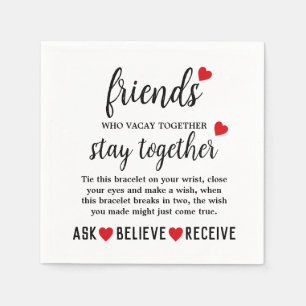 Tag der ewigen Freundschaft Serviette