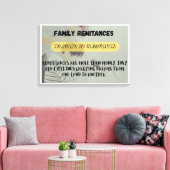 Tag der Familienzahlungen Leinwanddruck (Insitu (Wohnzimmer))