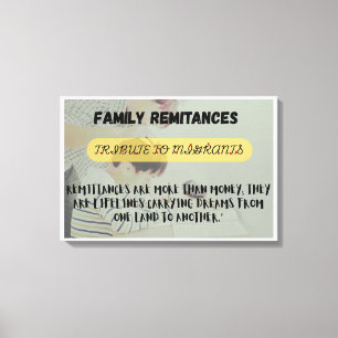 Tag der Familienzahlungen Leinwanddruck