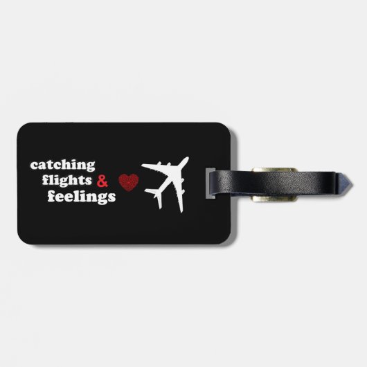 Tag der Fänge und Gefühle Gepäckanhänger (Rückseite horizontal)