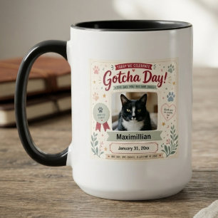 Tag der Fellnadoption Vintage Botanik Tasse