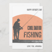 Tag der Fischer Cards Orange Fisherman Dankeskarte (Vorne/Hinten)