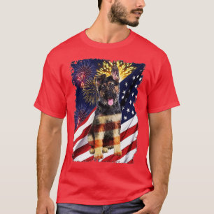 Tag der Flagge des Deutschen Schäferhirten - T-Shirt
