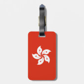 Tag der Flagge Hong Konger Gepäckanhänger (Rückseite vertikal)