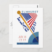 Tag der Flagge Postkarte (Vorne/Hinten)