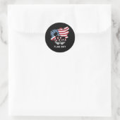 Tag der Flagge Runder Aufkleber (Tasche)